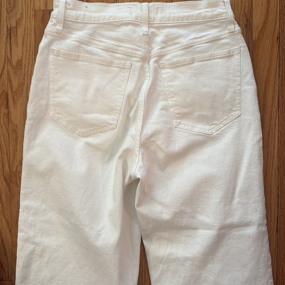 Madewell sz 29 The Perfect Vintage Wide Crop Jean White zip fly great condition - Picture 5 of 8
